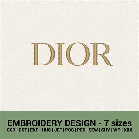 Dior embroidery pattern